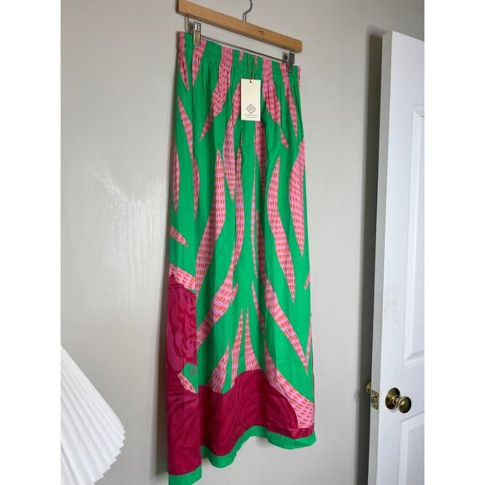 NWT Sheridan French Gardenia Malachite Tigress Blouse Maxi Skirt Set Size: Small - Picture 7 of 10